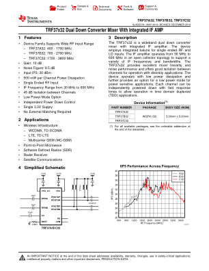 TRF37C32 datasheet cover page