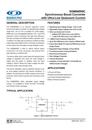 SGM66099C datasheet cover page