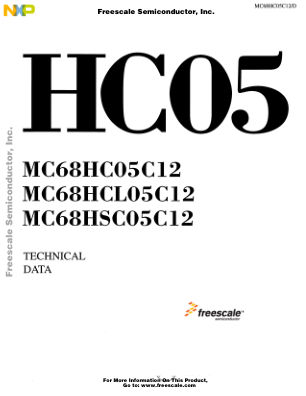 MC68HC05C12 数据手册首页