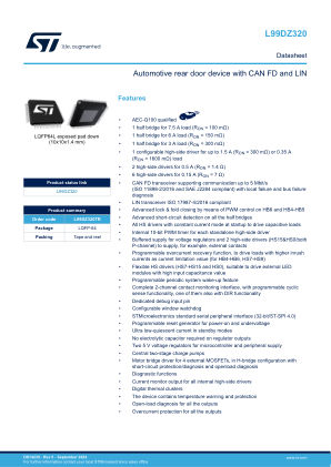 L99DZ320 datasheet cover page