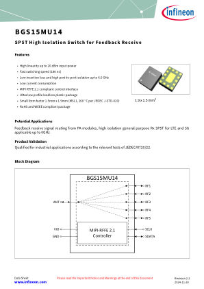 BGS15MU14 数据手册首页