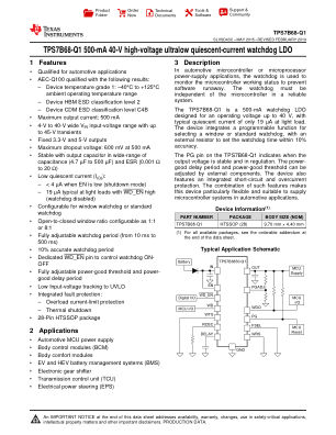 TPS7B68-Q1 datasheet cover page