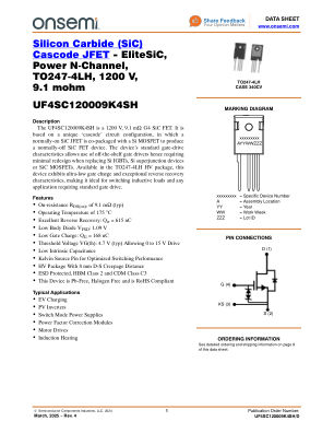 UF4SC120009K4SH 数据手册首页