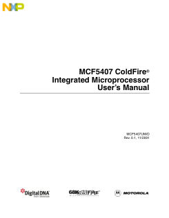 MCF5407UM datasheet cover page