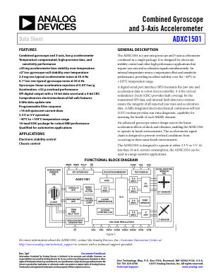 ADXC1501 数据手册首页