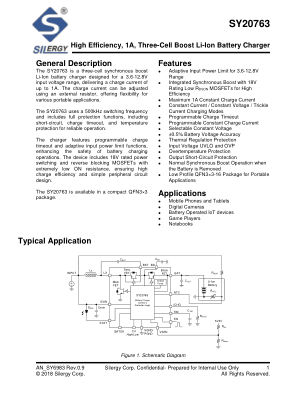SY20763QDC datasheet cover page