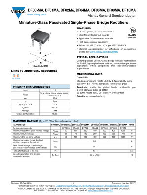 DFMA datasheet cover page