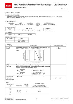 PML18EZPJV2L5 数据手册首页