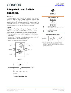 FDC6324L datasheet cover page