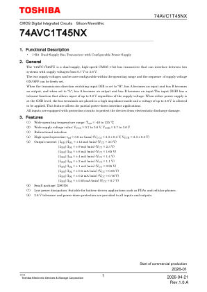 74AVC1T45NX datasheet cover page