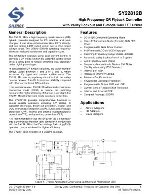 SY22812BFVP datasheet cover page