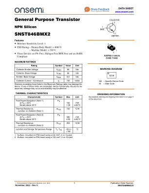 SNST846BMX2 数据手册首页