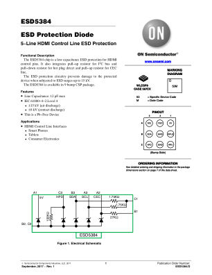 ESD5384 数据手册首页