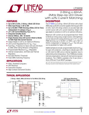 3909FB datasheet cover page