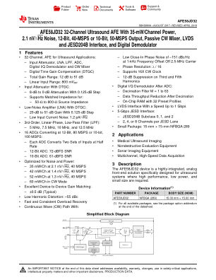 AFE58JD32 datasheet cover page