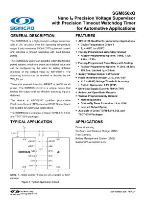SGM856XQ datasheet cover page