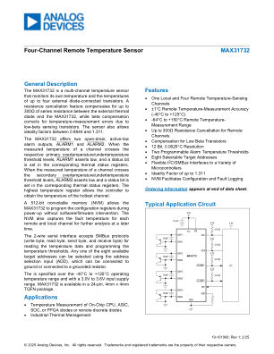 MAX31732 datasheet cover page