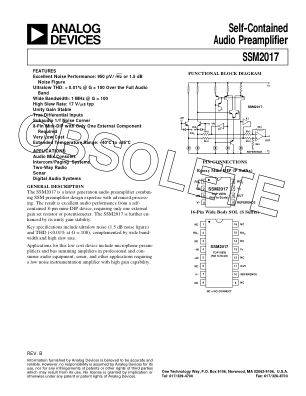 139484016SSM2017 datasheet cover page