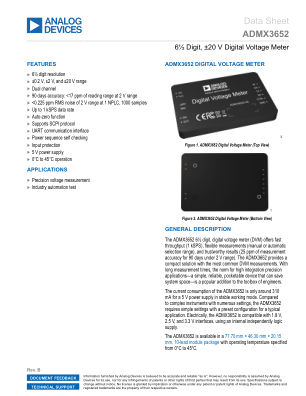 ADMX3652 datasheet cover page
