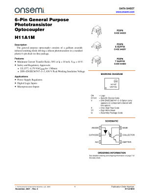 H11A1M 数据手册首页