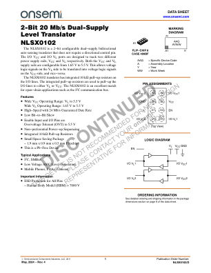 NLSX0102 数据手册首页