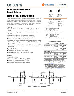 NUD3160 数据手册首页