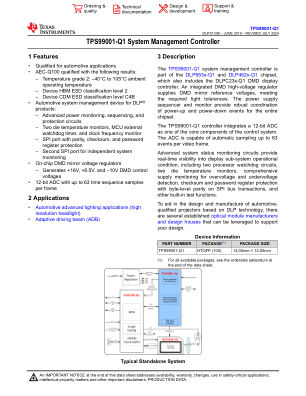 TPS99001-Q1 datasheet cover page
