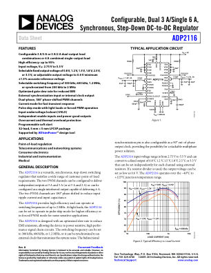 ADP2116 datasheet cover page