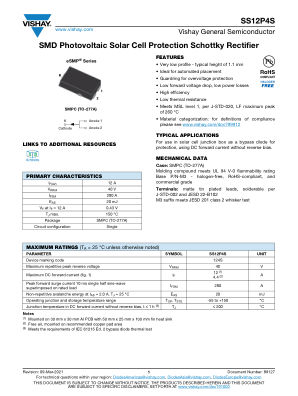 SS12P4S 数据手册首页