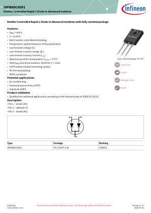 IDFW80C65D1 datasheet cover page