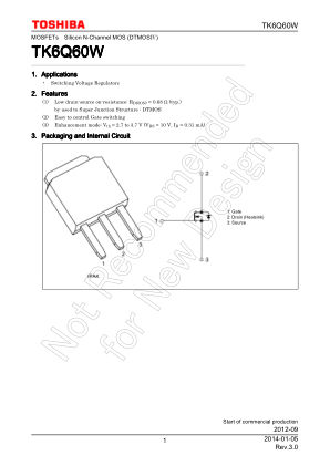 TK6Q60W datasheet cover page
