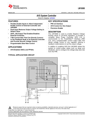 LM10000 datasheet cover page