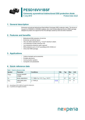 PESD16VV1BSFYL datasheet cover page