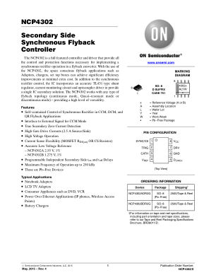 NCP4302 datasheet cover page