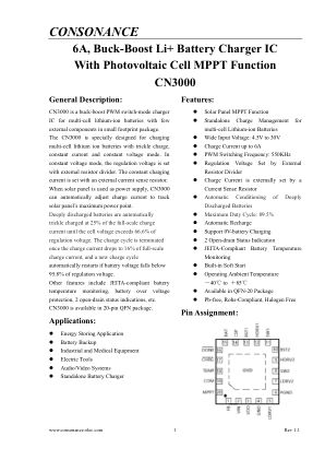 CN3000 数据手册首页