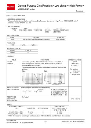 MCR18LEQPJS 数据手册首页
