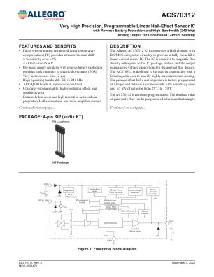 ACS70312 datasheet cover page