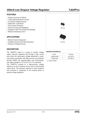 TJ62FPXX datasheet cover page