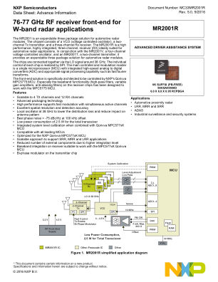 MC33MR2001R datasheet cover page