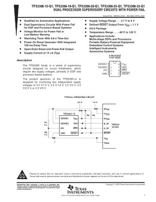 TPS3306-Q1 数据手册首页