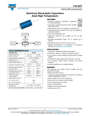 118AHT 数据手册首页