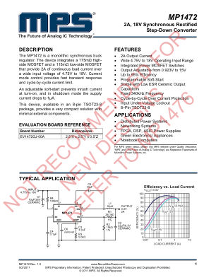 MP1472 datasheet cover page