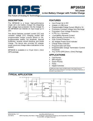 MP26028 datasheet cover page
