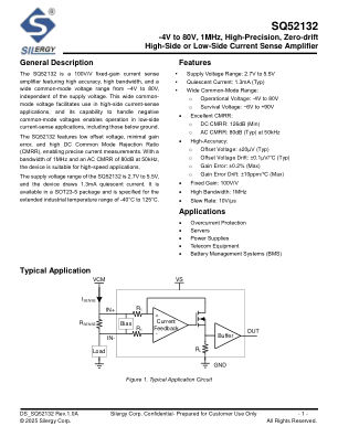 SQ52132 datasheet cover page