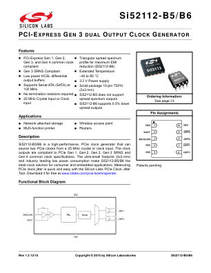 SI52112-B6-GT datasheet cover page