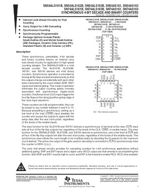 SN74AS163 数据手册首页