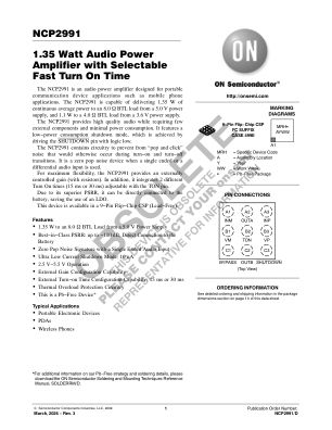 NCP2991 datasheet cover page