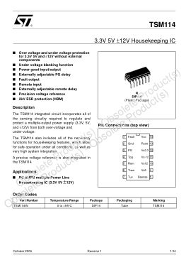 TSM114 数据手册首页