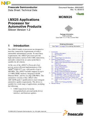 IMX25AEC 数据手册首页