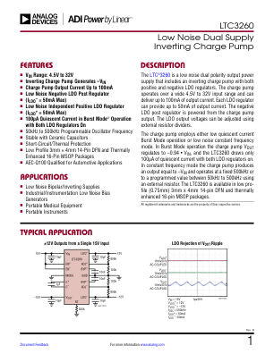 LTC3260 datasheet cover page